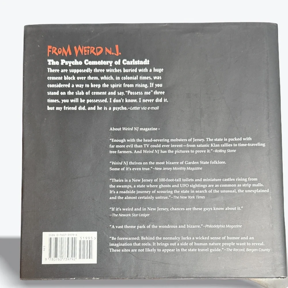 Weird NJ New Jersey Hardcover Coffee Table‎ Book 2003 Collectible